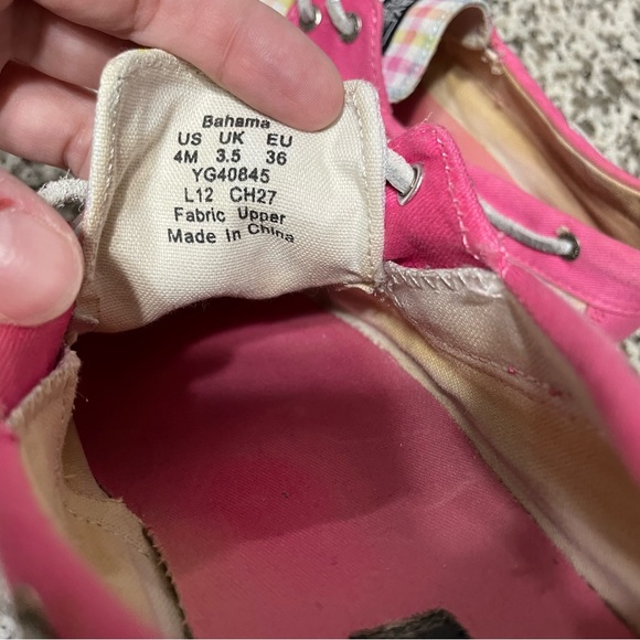 Sperry Bahama Pastel Plaid Boat Shoe Size 4(Y)/6(W) - Picture 11 of 13